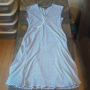 Ralph Lauren Navy and White Striped Dress